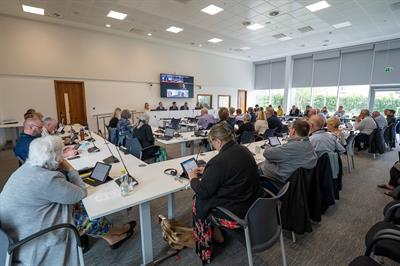 Council Chamber at AGM on 22 May 2025